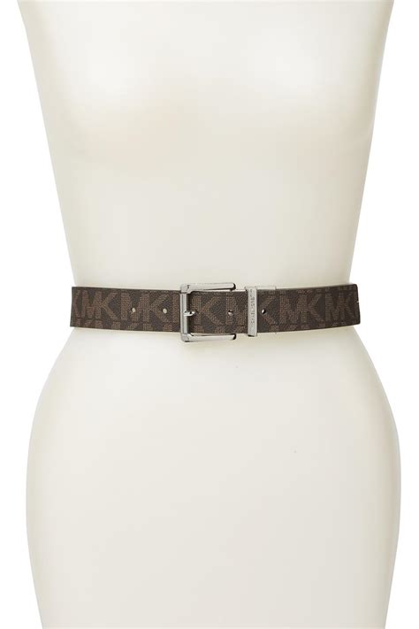 michael kors black and brown reversible belt|Michael Kors belts women's elastic.